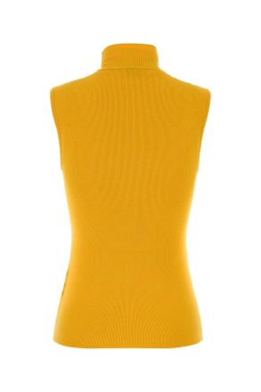 Loewe Womens Yellow Knit Top Maglie