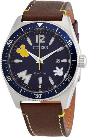 Citizen Disney Classic Blue Dial Mens Watch AW1599-00W