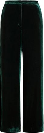 Momoni Oliver Wide Broeken - Dames - Wijde Broeken - Groen - L - Broeken