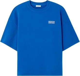 American Vintage Heren, Tops, Blauw, Maat: XL