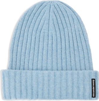 Alexander Wang Berretto a coste con applicazione - Blu