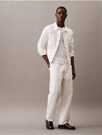 Calvin Klein Mens Japanese Kurabo 90s Loose Fit Jeans - White - 30