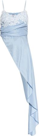 Moschino Blue Solid Scoop Neck Top
