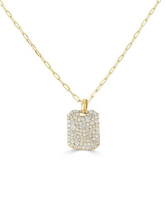 Sabrina Designs 14K 1.00 Ct. Tw. Diamond Dog Tag Pendant