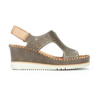 Pikolinos Groene damessandaal - Aguadulce - Dames - Sleehakken - Groen - 41 EU - Leer - Schoenen