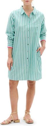 Hatley Julia Stripe Cotton Shirtdress in Arcadia at Nordstrom, Size X-Small