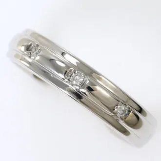 C&A White Gold White Gold (10K) Band Ring (Pre-Owned)