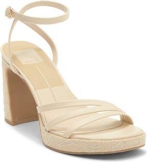 Dolce Vita Ophira Ankle Strap Platform Sandal in Bone Multi Stella at Nordstrom Rack, Size 9.5