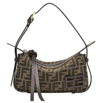 Fendi Simply FF Jacquard Shoulder Bag