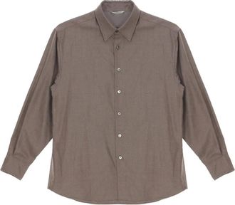 Auralee Camicia in lana - Marrone