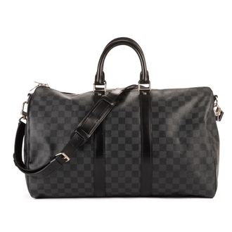 Louis Vuitton Pre-owned Womens Keepall Bandouliere 45 Travel Bag - Black - One Size