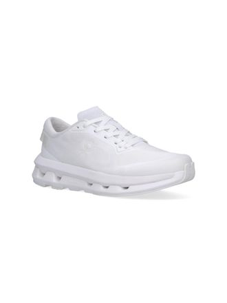 On Cushioned Fabric Low-Top Sneaker - White