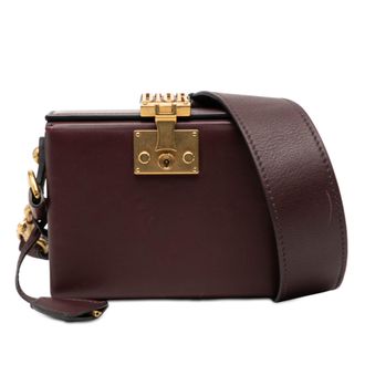 Dior Tweedehands Lamsleer Dioraddict Lockbox Crossbody