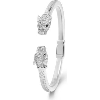 Nialaya Panther Bangle in Silver at Nordstrom, Size 6.75