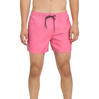 Quiksilver Everyday Volley 15-Inch Swim Trunks in Pink Lemonade at Nordstrom, Size Xx-Large