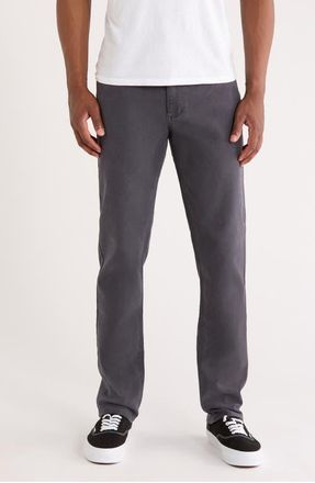 Marine Layer Flex Slim Straight Leg Stretch Twill Pants in Faded Navy at Nordstrom, Size 36