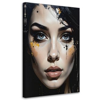 Feeby Impresi&oacute;n De Imagen, Retrato De Una Mujer Abstracci&oacute;n Moderna Con Detalles En Pintura, 80x120