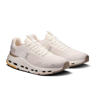 On Womens Cloudnova Form 2 Shoes In Ivory /desert