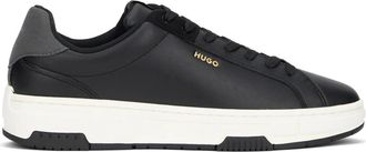 HUGO BOSS Yarrow Sneakers - Heren - Sneakers - Zwart - 45 EU - Leer - Schoenen
