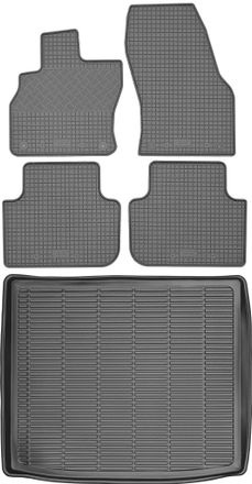 OEM Juego De Alfombrillas De Goma Para Coche Y Alfombrilla Para Maletero Para Audi Q3 Ii Suv A Partir De 2019