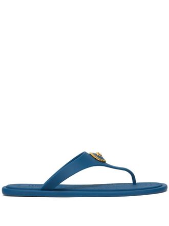 Versace Medusa-logo flip-flops - Blue