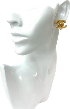 Chanel Plating Clip Earrings (Pre-Owned)