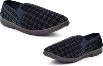 Generic Mens Slip On Slippers Size 6 Boys Slippers Size 8 Slip On Slipper Mens Extra Large Slipper Extra Large Sizes Sizes 6-14 Navy 11 UK