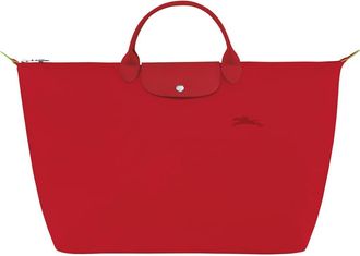 Longchamp Large Le Pliage Recycled Travel Bag in Tomato at Nordstrom Rack