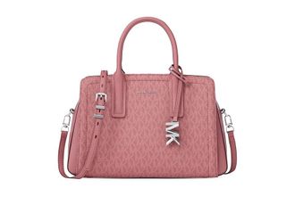 Michael Kors Laila Small Satchel Satchel Womens Handbags Rosewood : SM, Polyester/Twill
