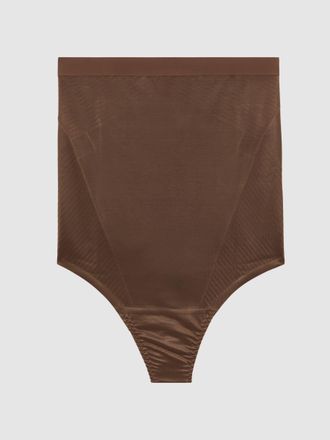 Spanx Chestnut Brown Spanx High Thong, XS