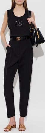 Dolce & Gabbana Top With Z Logo, Womens, Black