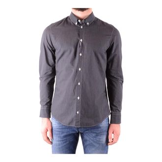Armani Stijlvolle Overhemden - Heren - Casual Overhemden - Grijs - M - Overhemden