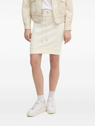 Joop drawstring-waistband mini skirt - White