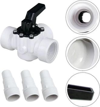 OEM Kit De Derivaci&oacute;n De 4 Piezas, Bomba De Filtro De Piscina Con Derivaci&oacute;n, Conector En T Para Calefacci&oacute;n Solar, V&aacute;lvula De Tres V&iacute;as Con Tira De Tefl&oacute;