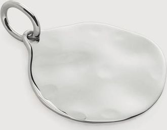 Monica Vinader Sterling Silver Siren Muse Round Pendant