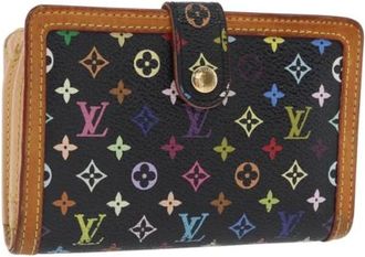 Louis Vuitton Pre-owned Wallets, female, Black, Size: ONE SIZE Pre-owned Canvas Wallet