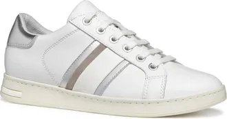 Geox Witte Sneakers - Dames - Sneakers - Wit - 41 EU - Leer - Schoenen