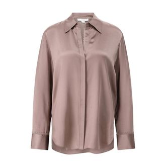 Vince Dames, Blouses & Shirts, Paars, Maat: L Zijde