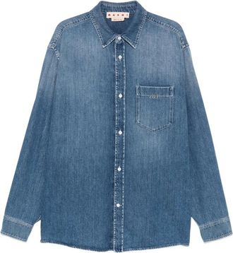Marni Logo-embroidered Chest-pocket Shirt Jacket