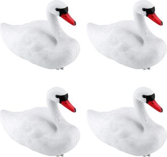 OEM 4 Se&ntilde;uelos De Cisne, Cisne De Pl&aacute;stico Flotante, Estatua De Cisne Blanco Decorativa, Se&ntilde;uelos Para Mascotas, Se&ntilde;uelos De Cisne