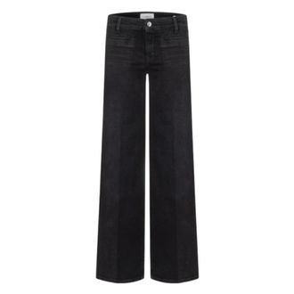 Cambio Wide Jeans, female, Black, 2XL, Tess Wide Jeans