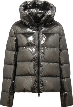 Emma & Gaia Piumino Label Gewatteerd Donsjack - Dames - Winterjassen - Grijs - 2XL - Jassen