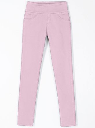 Casual Looks Schlupfhose CASUAL LOOKS, Damen, Gr. 19, Kurzgr&ouml;ssen, ros&eacute;, 65% Baumwolle, 33% Polyester, 2% Elasthan, unifarben, lang, Hosen Schlupfhose