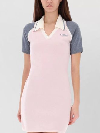 Casablanca short sleeve tennis dress contrast sleeves