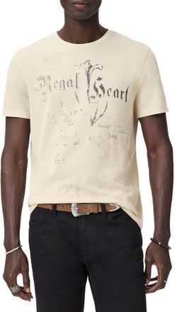 John Varvatos Regal Hear Organic Cotton Graphic T-Shirt in Faded Twine at Nordstrom, Size Xx-Large