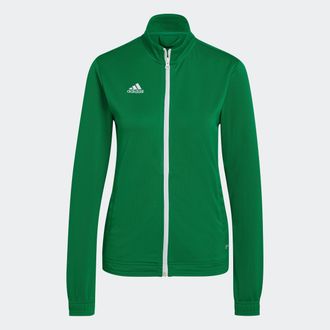 adidas Trainingsjacke ADIDAS PERFORMANCE ENTRADA 22, Damen, Gr. XXL, gr&uuml;n (team gr&uuml;n, wei&szlig;), Obermaterial: 100% Polyester, bestickt, Jacken Trainingsjacke