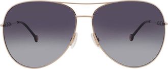 Carolina Herrera Grey Shaded Pilot Ladies Sunglasses CH 0034/S 0J5G/9O 64