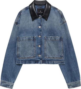 Anine Bing Yuma Jacket - Dames - Spijkerjassen - Blauw - XS - Katoen - Jassen