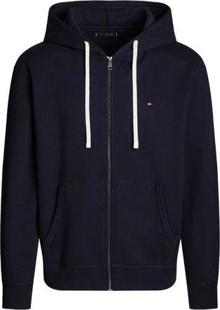 Tommy Hilfiger Stijlvol Sweatshirt DW5 - Heren - Vesten met rits - Blauw - 2XL - Katoen - Hoodies & sweatvesten