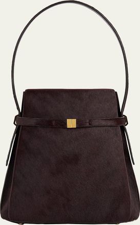 Toteme Belted Pony Hair Shoulder Bag